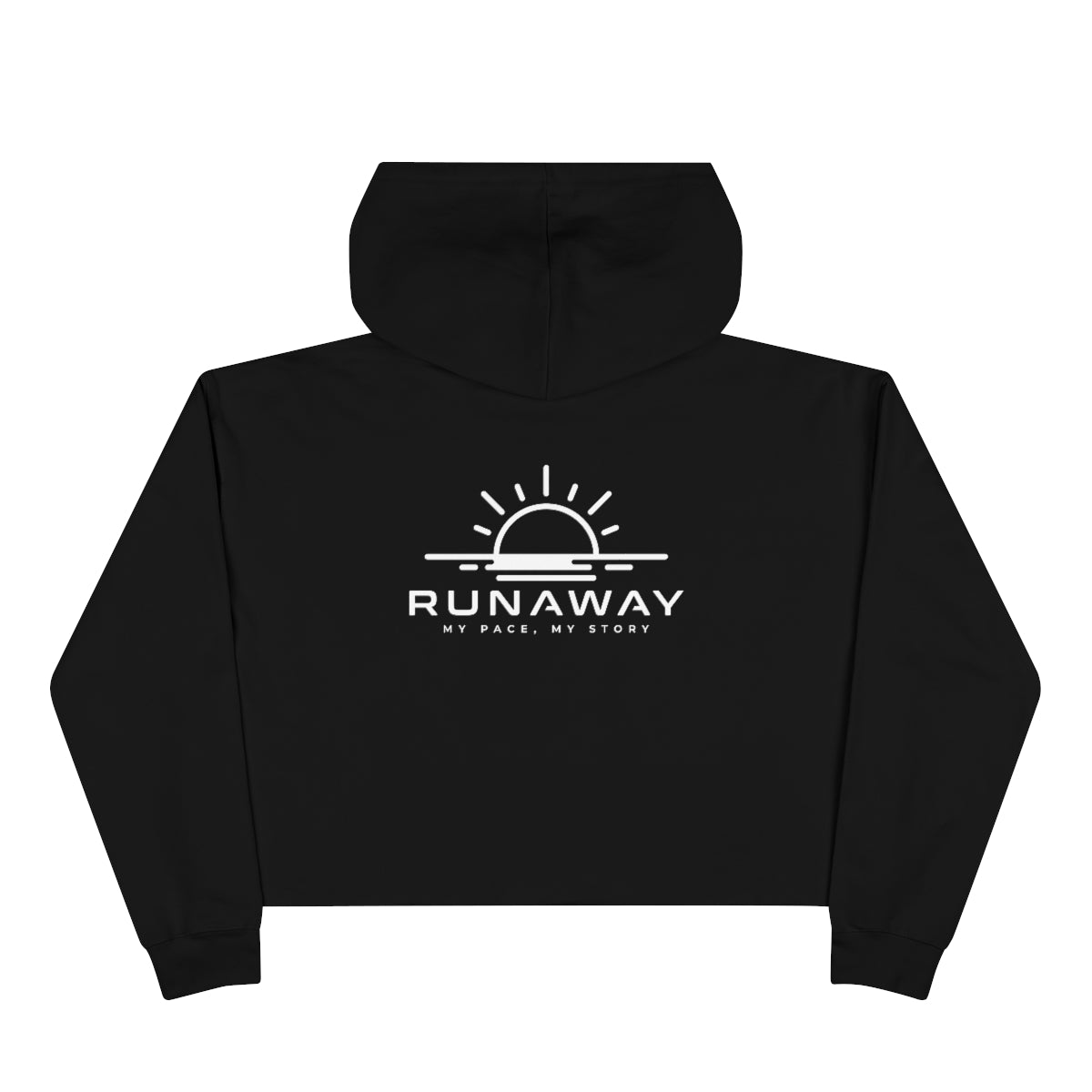 Women's Runaway Athletics Cropped Hoodie (Logo on back)